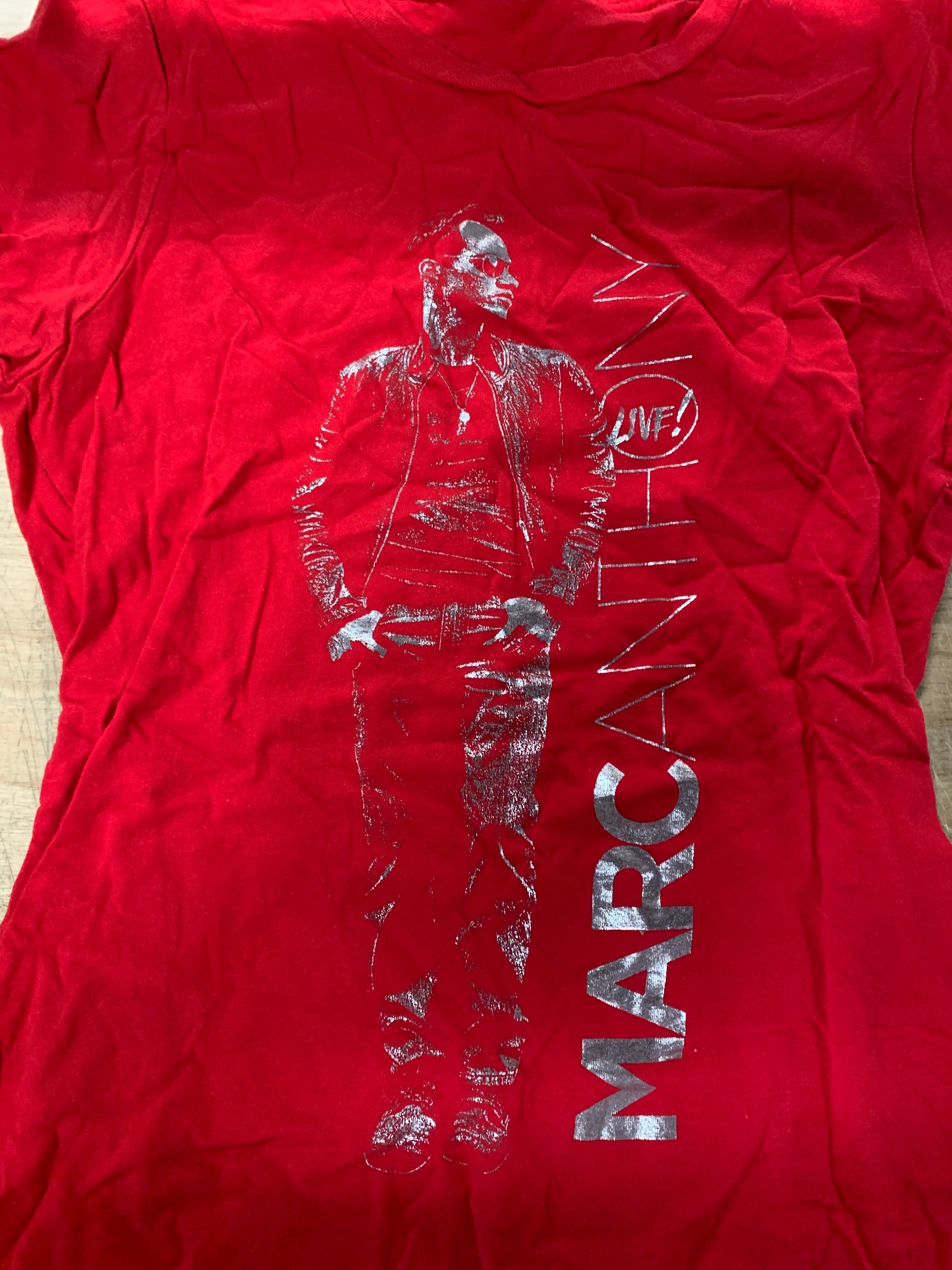 Marc Anthony Live T-Shirt, Red, Women's S