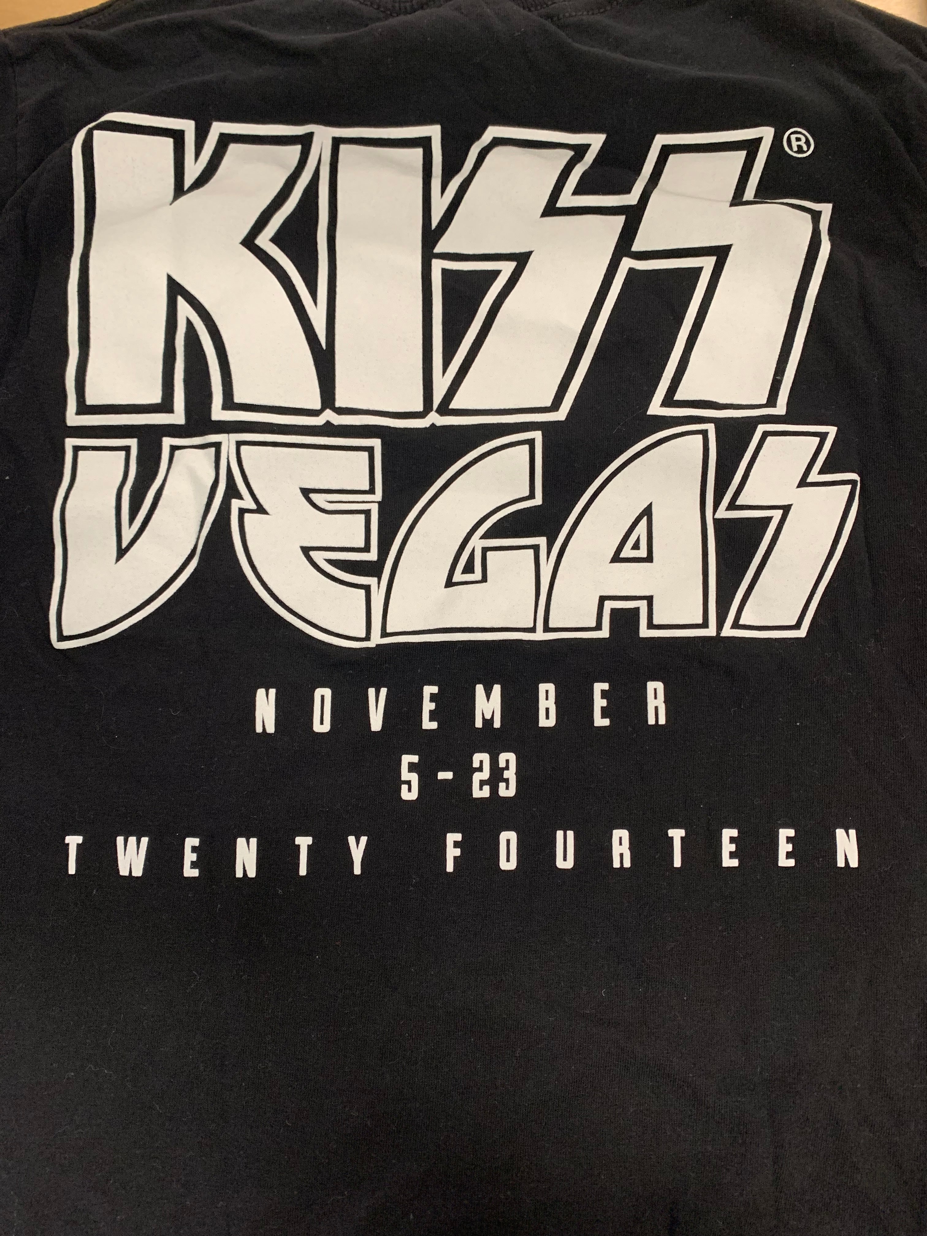 Kiss Rock Vegas 2014 T-Shirt, Black, S