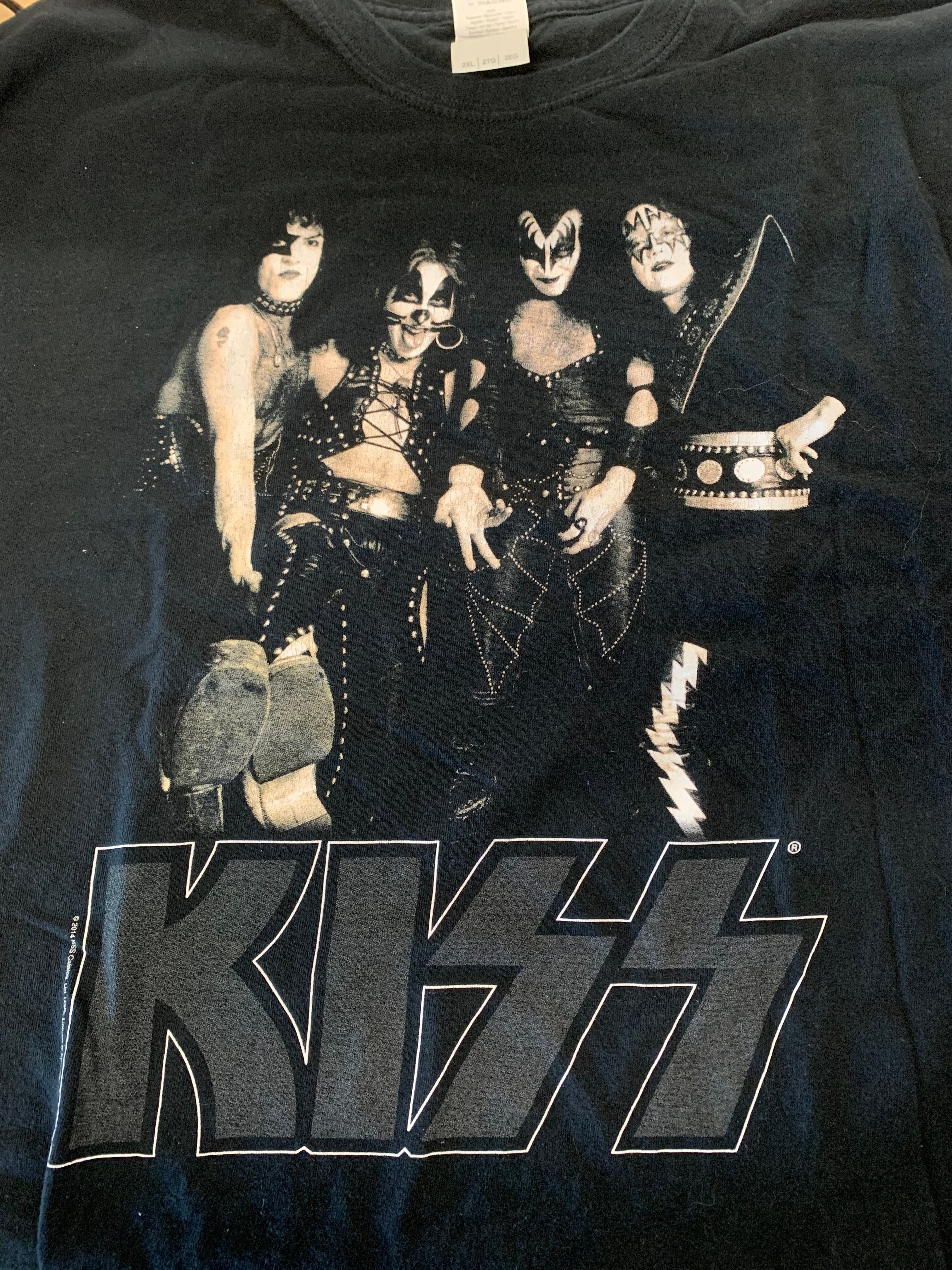 Kiss Group Shot T-Shirt (2014), Black, 2XL