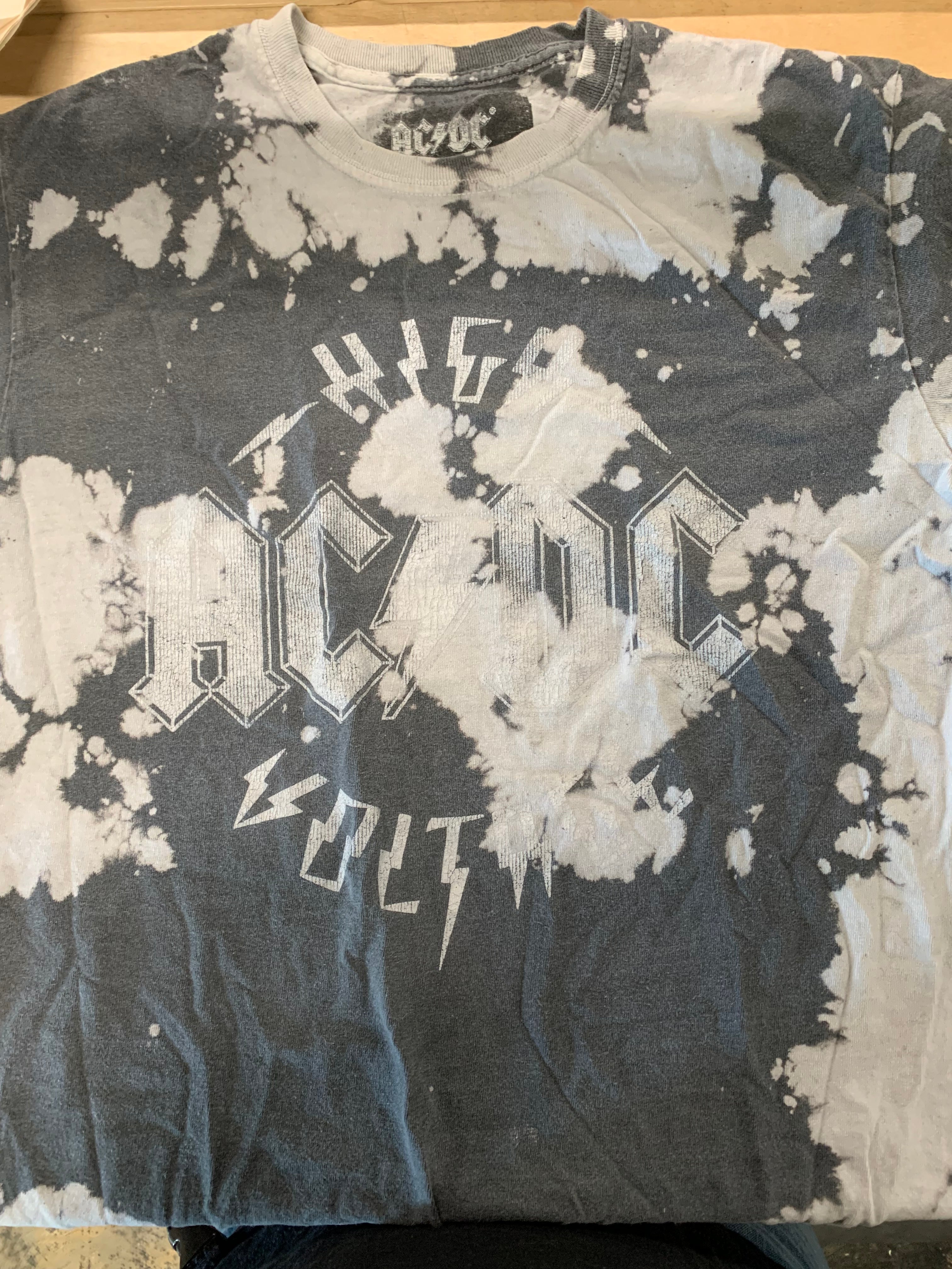 AC/DC High Voltage T-Shirt, Gray W/ White Clouding, M