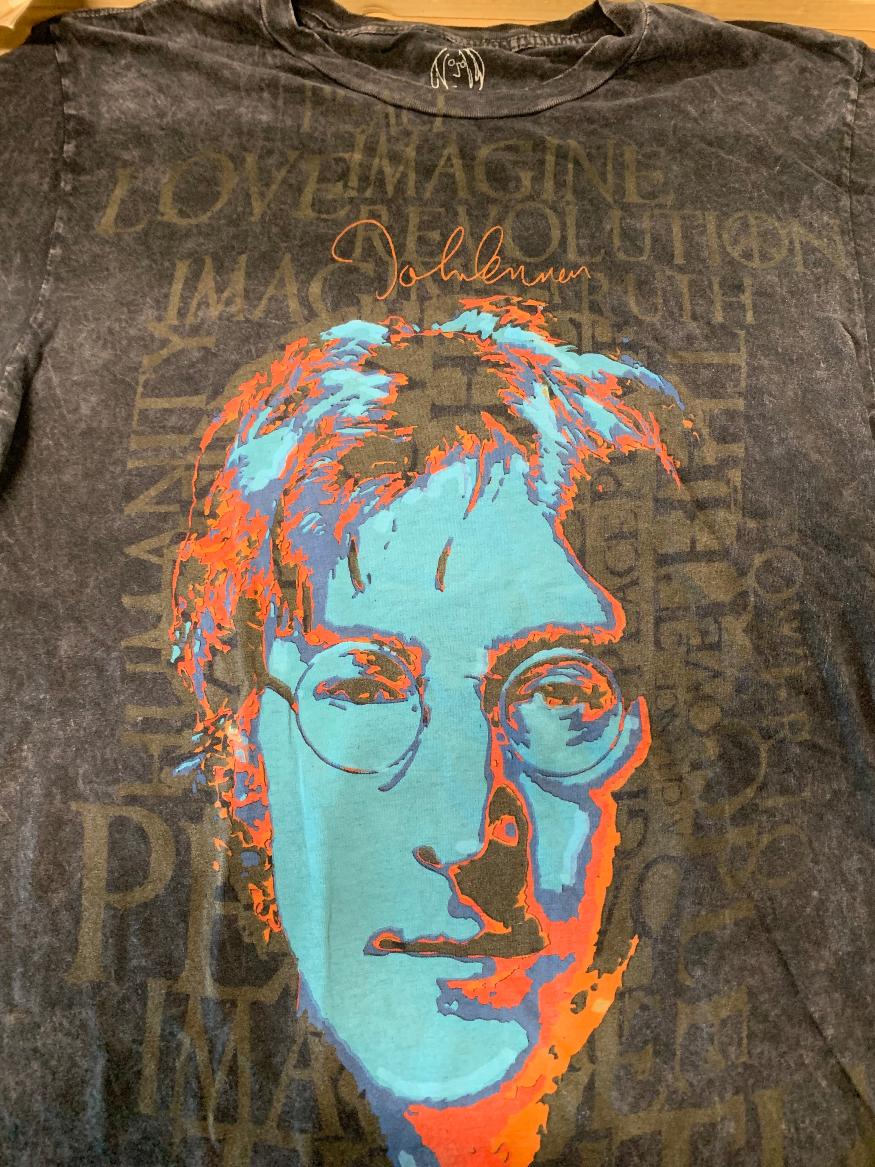 John Lennon Portrait T-Shirt, Gray, S