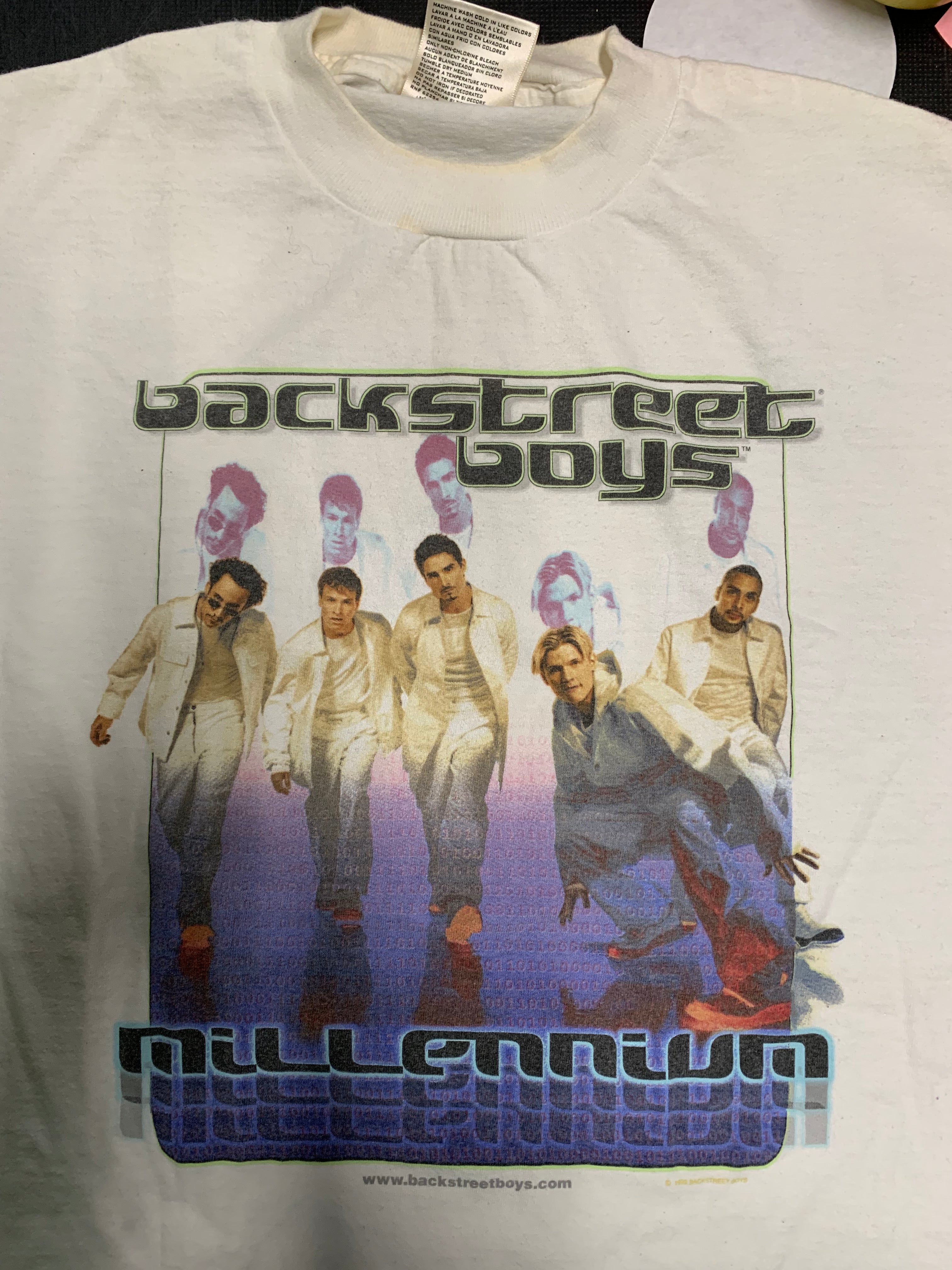 Backstreet Boys Millenium T-Shirt (1999), White (See Description), M