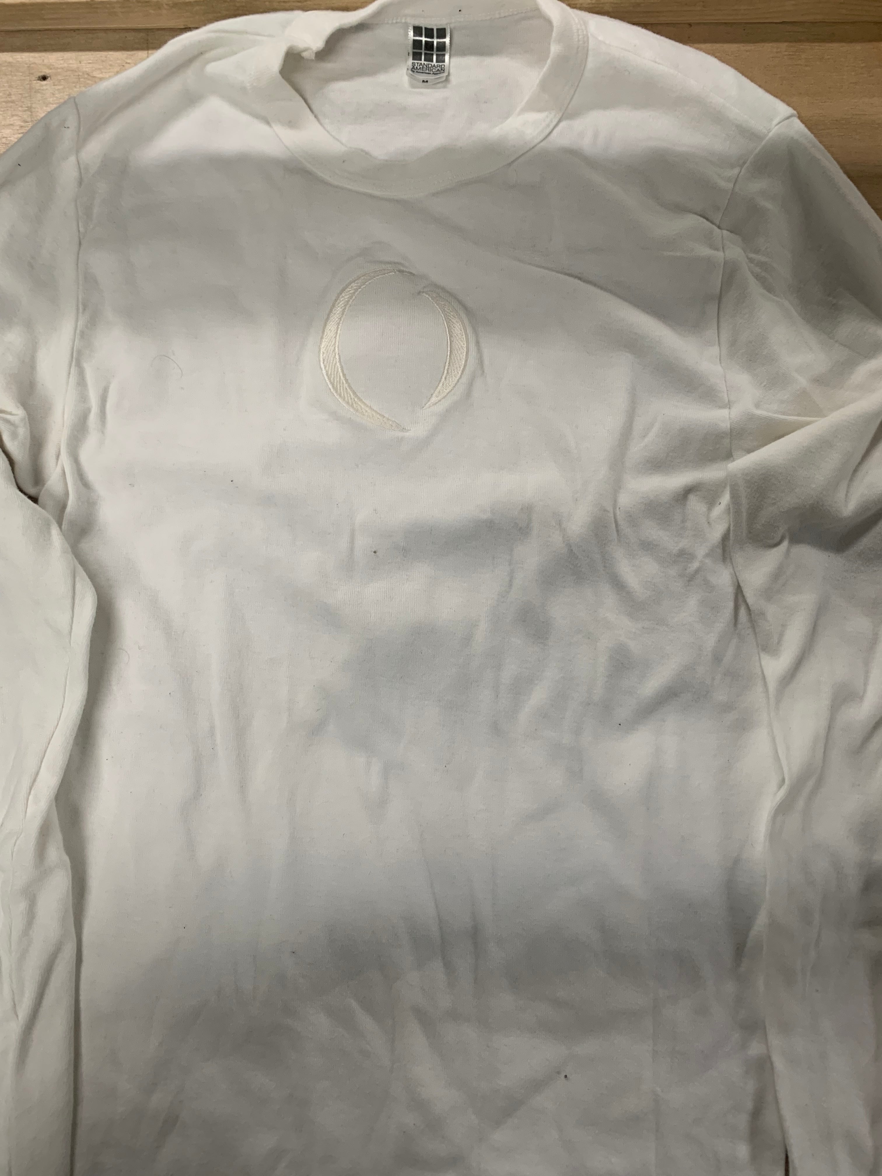Perfect Circle Longlsleeve T-Shirt, White, M