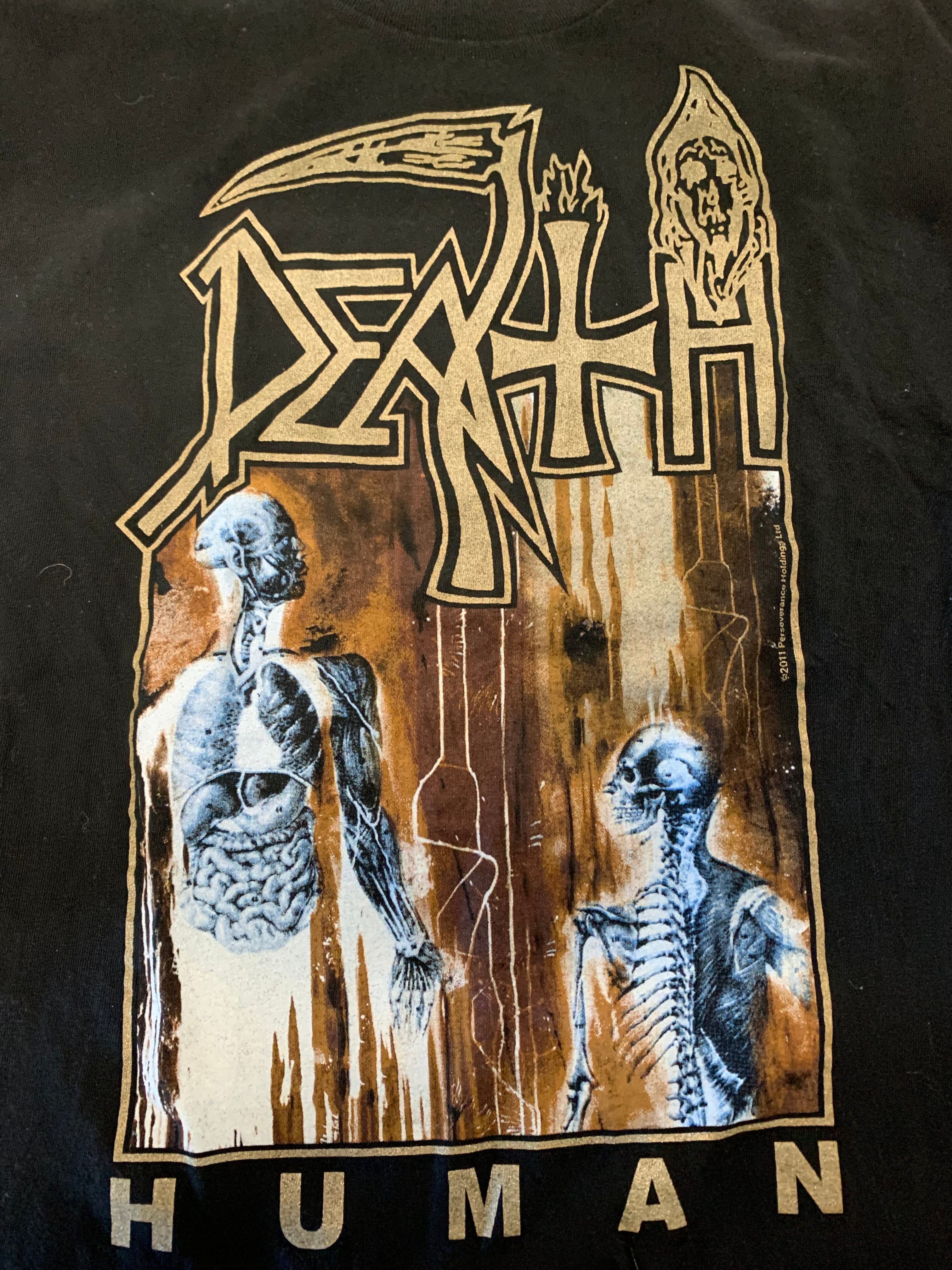Death Human T-Shirt, Black, M
