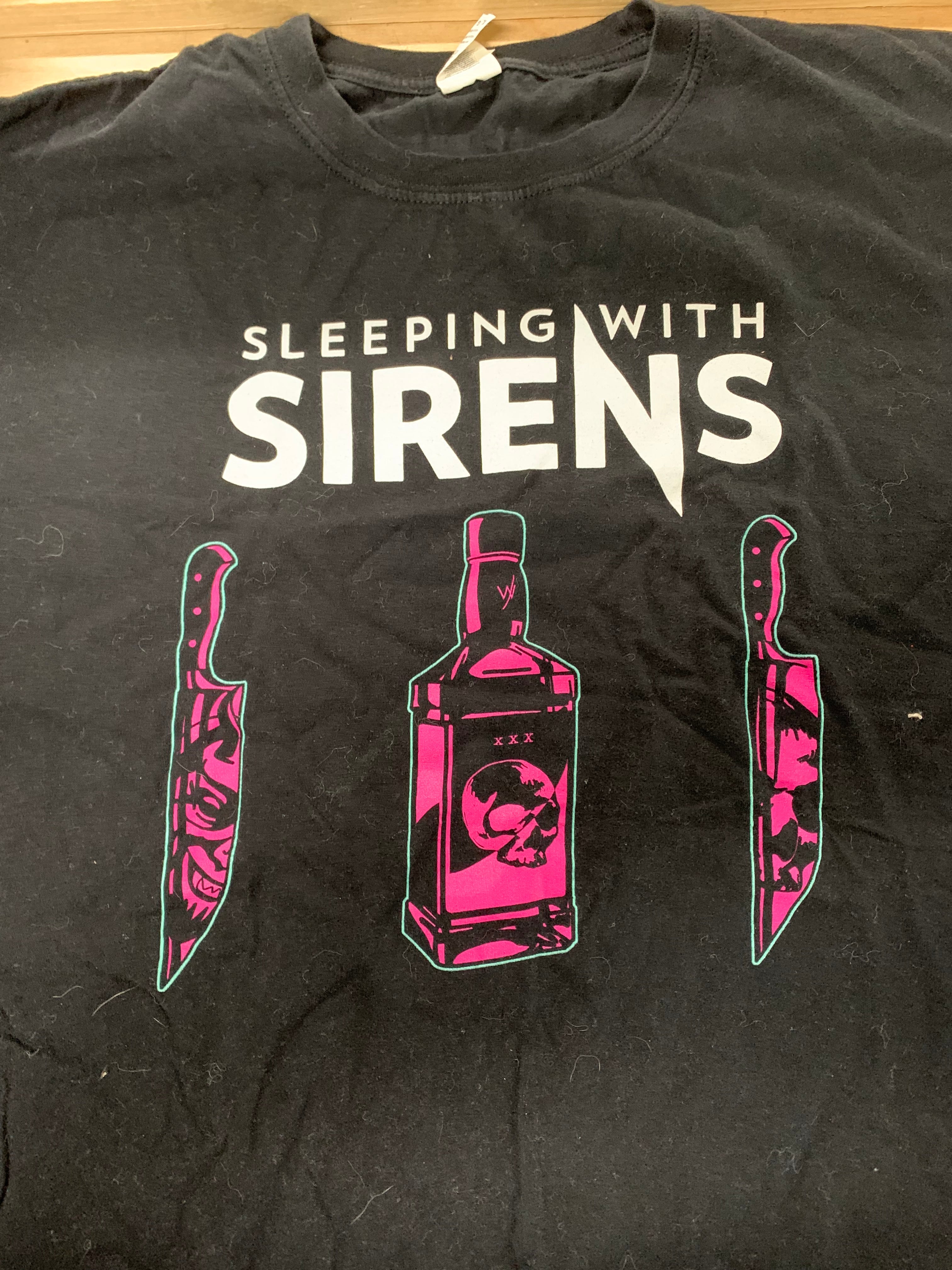 Sleeping With Sirens The Medicine Tour 2020 T-Shirt, Black, XL