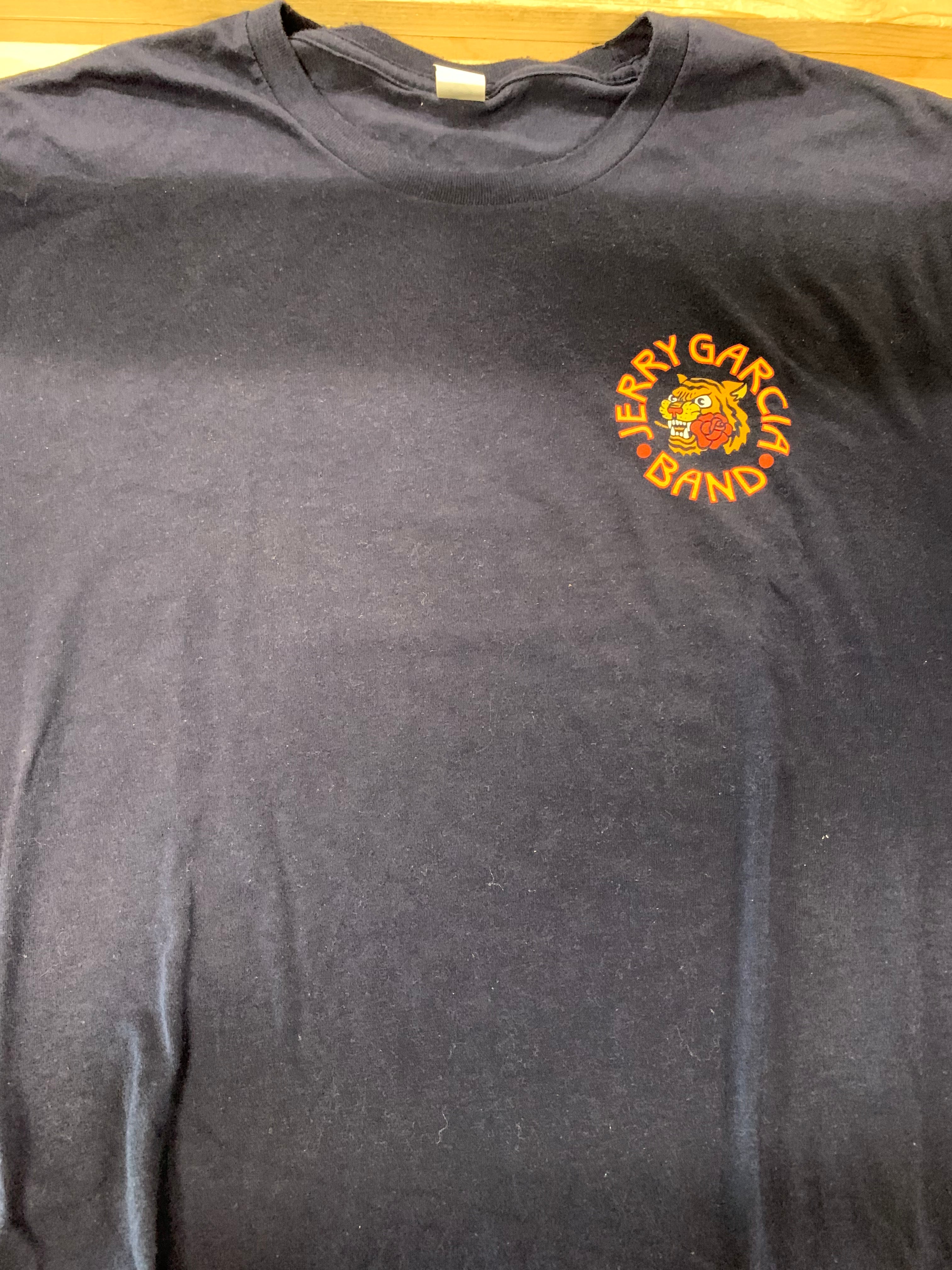 Jerry Garcia Band Logo T-Shirt, Navy, L
