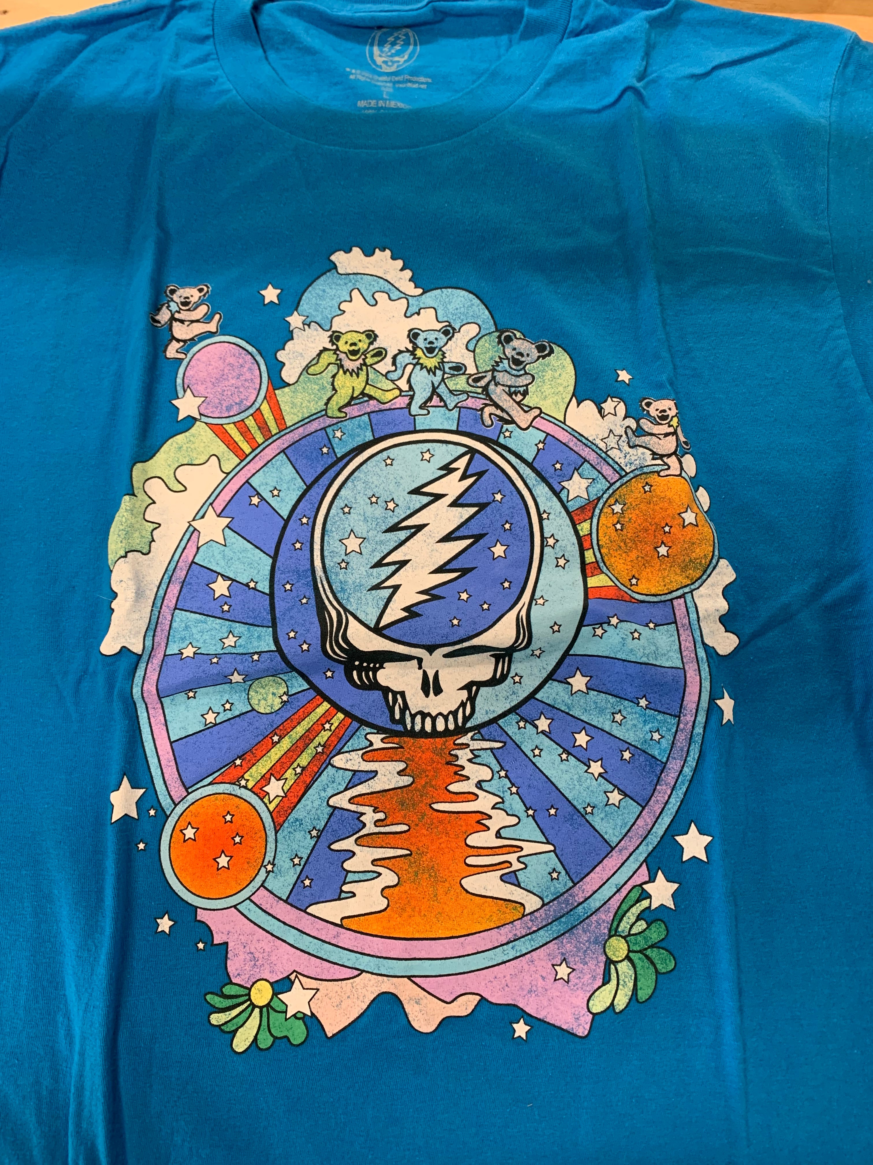 Grateful Dead 2022 Logo T-Shirt, Blue, L