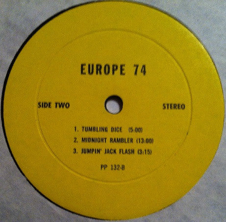 Rolling Stones- Europe '74 (Unofficial Pressing, Generic White Sleeve- No Paper Tracklist)
