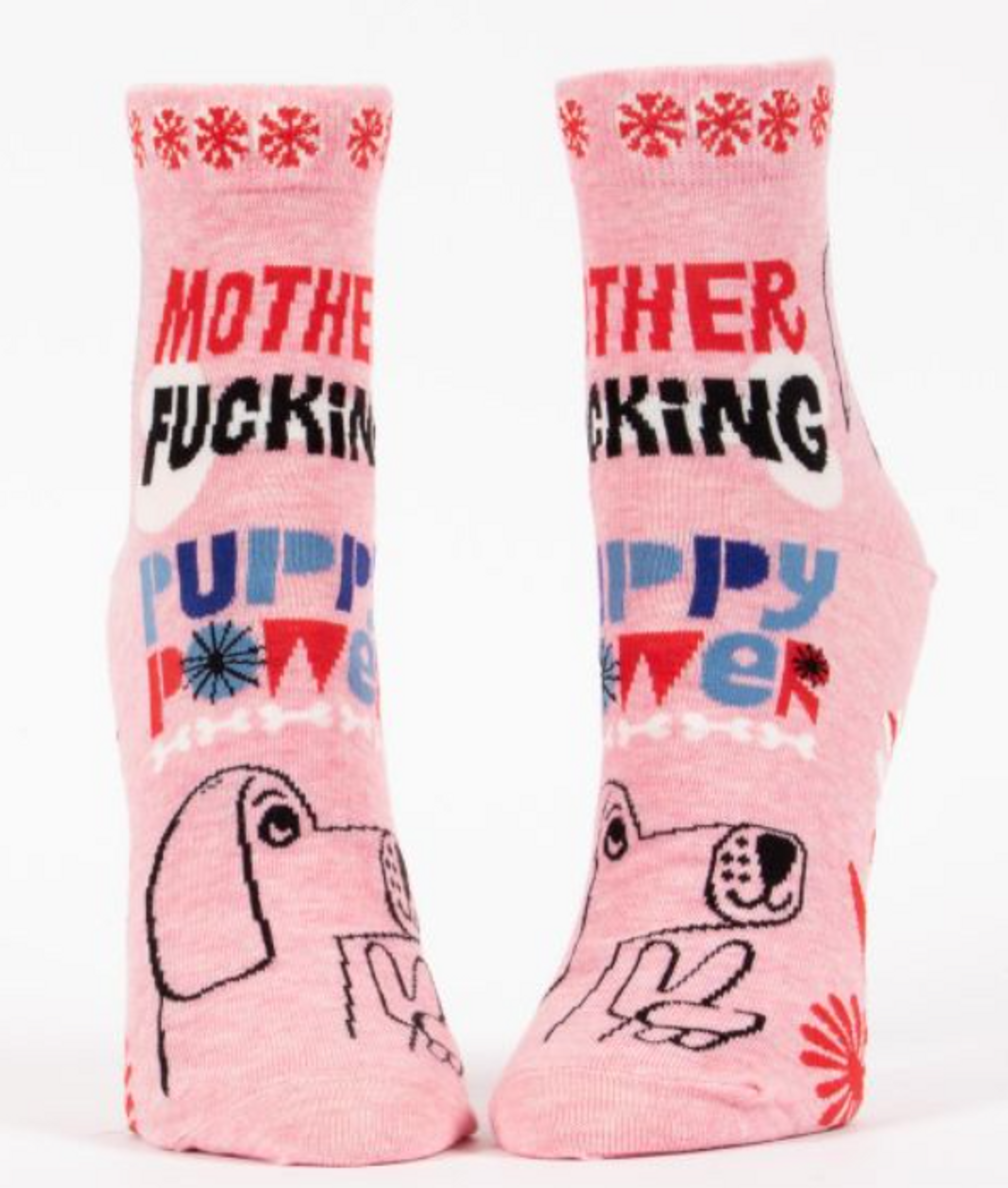 Mother F*cking Puppy Power - Women's Ankle Socks