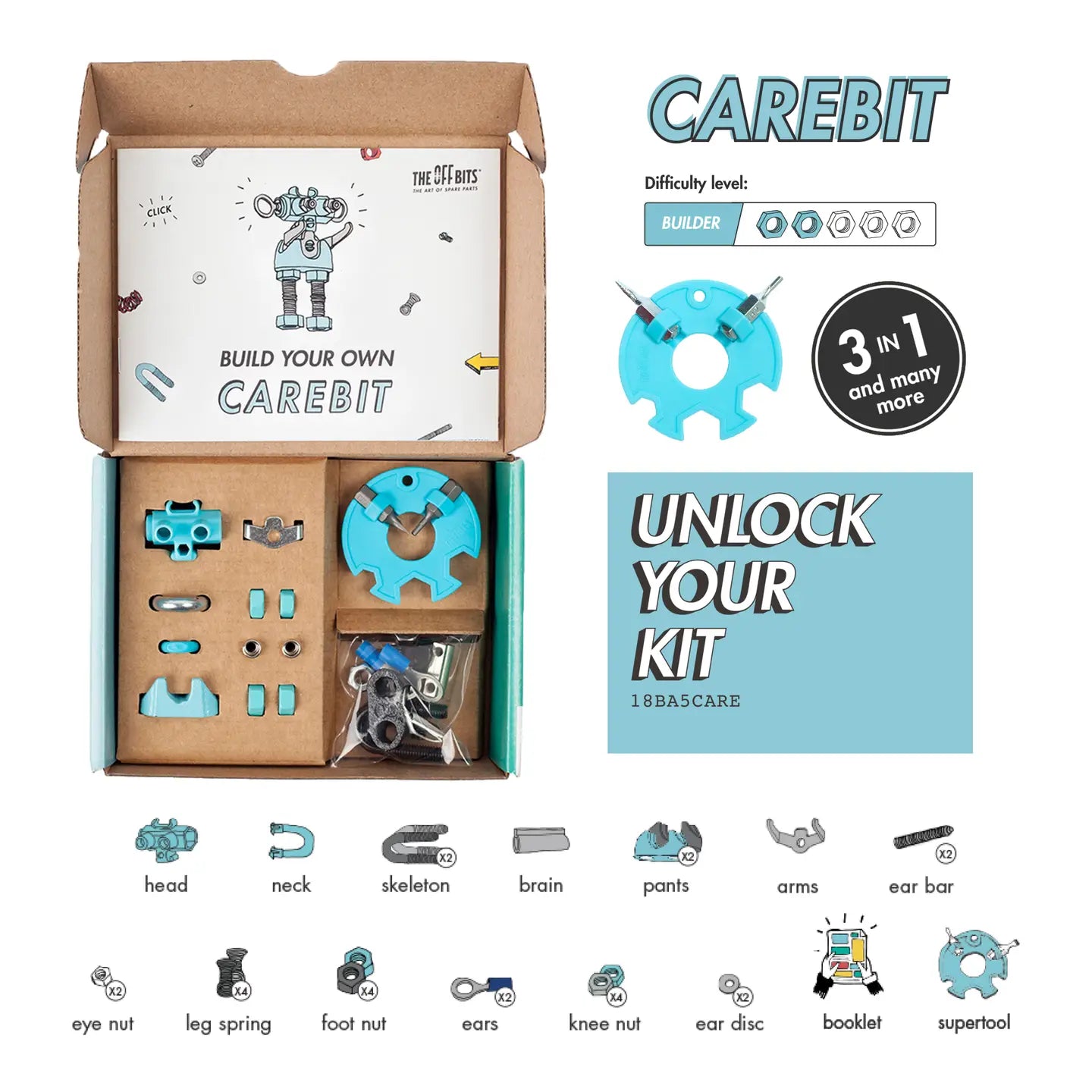 Carebit - Character Kit: Educational Robot Kit DIY