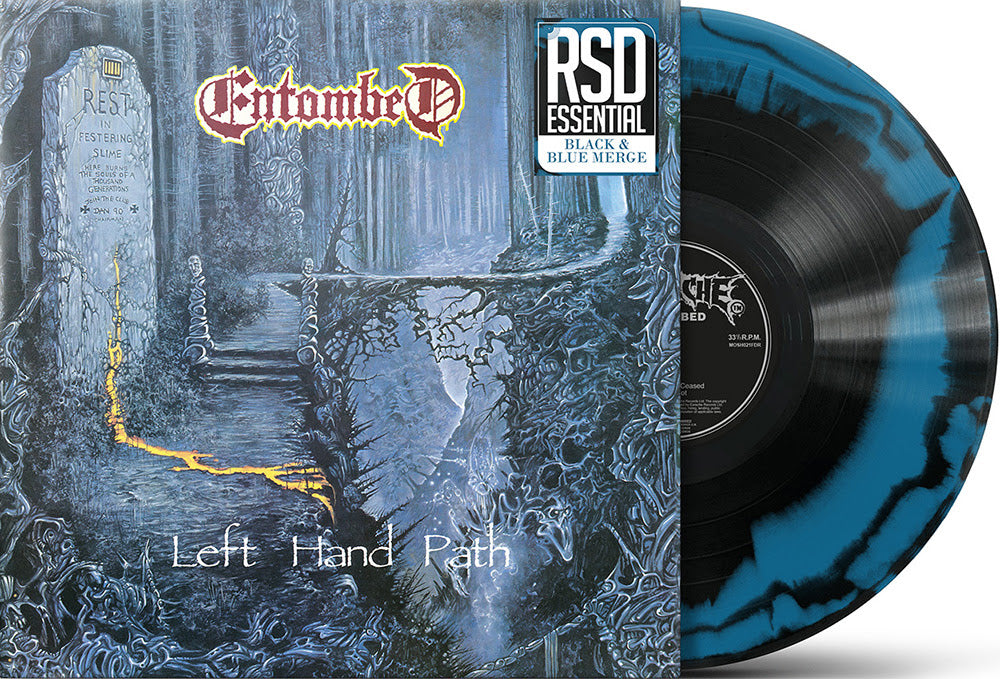Entombed- Left Hand Path (Blue Black Merge Vinyl) (RSD Essential