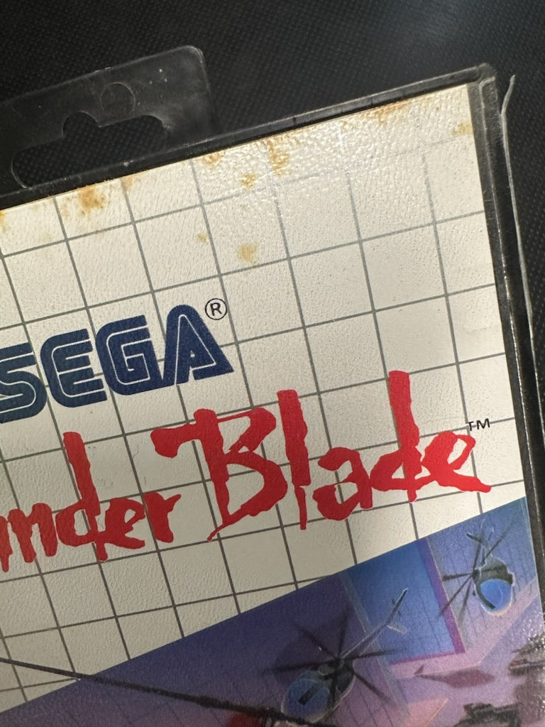 Thunder Blade (w/Manual) (Some Staining & Box Damage)