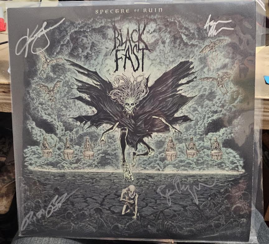 Black Fast- Spectre Of Ruin (Black/ White Marble) (Signed By Band)