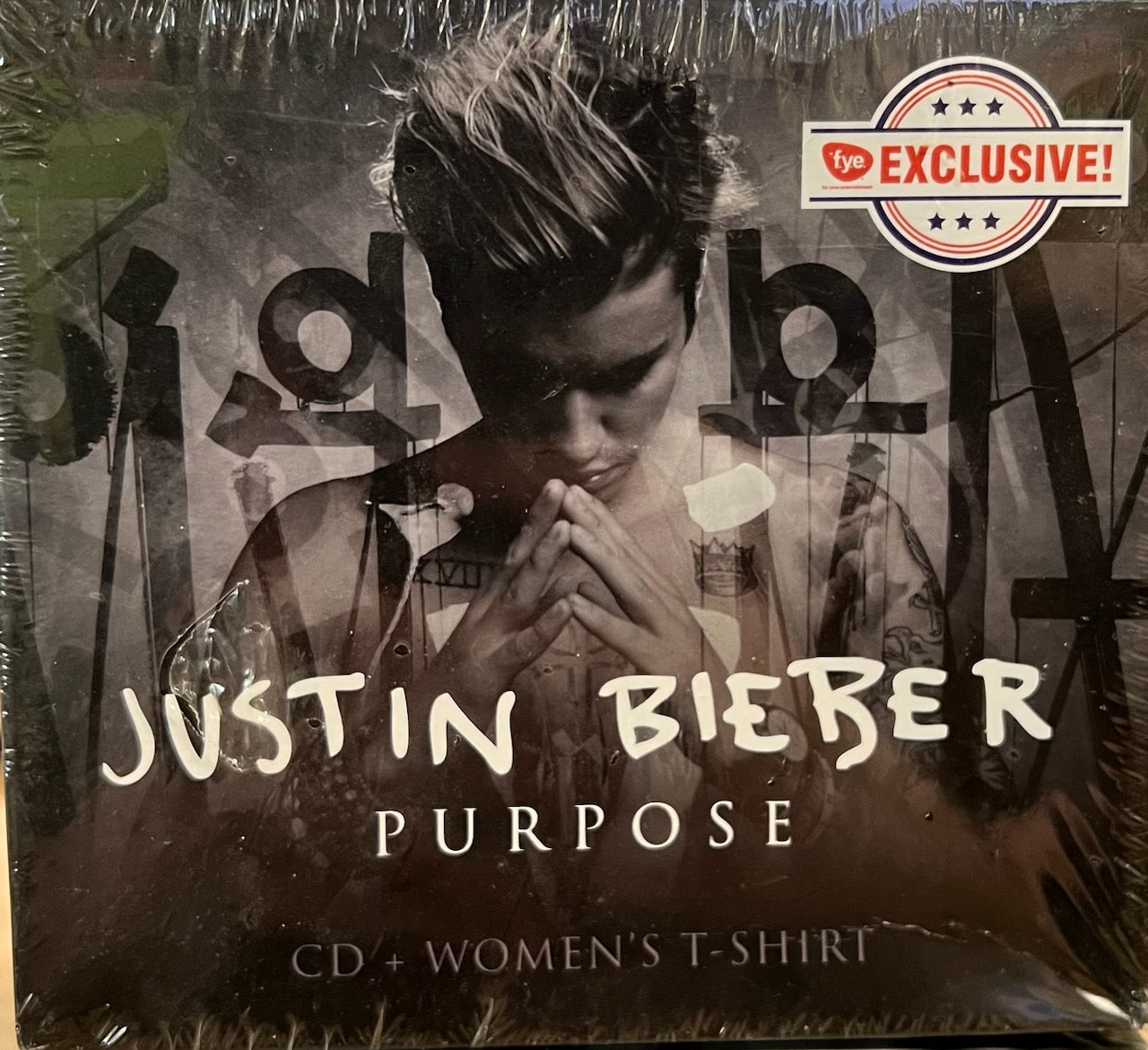 Justin Bieber- Purpose (FYE Exclusive CD + Women's Large T-Shirt) (Sea