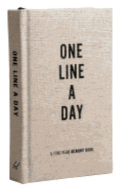 Canvas One Line a Day: A Five-Year Memory Book - Darkside Records