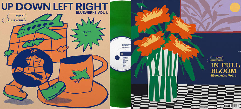 Various- Bluewerks Vol 1 & 2: Up Down Left Right/In Full Bloom (RSD Essential Green Vinyl) - Darkside Records