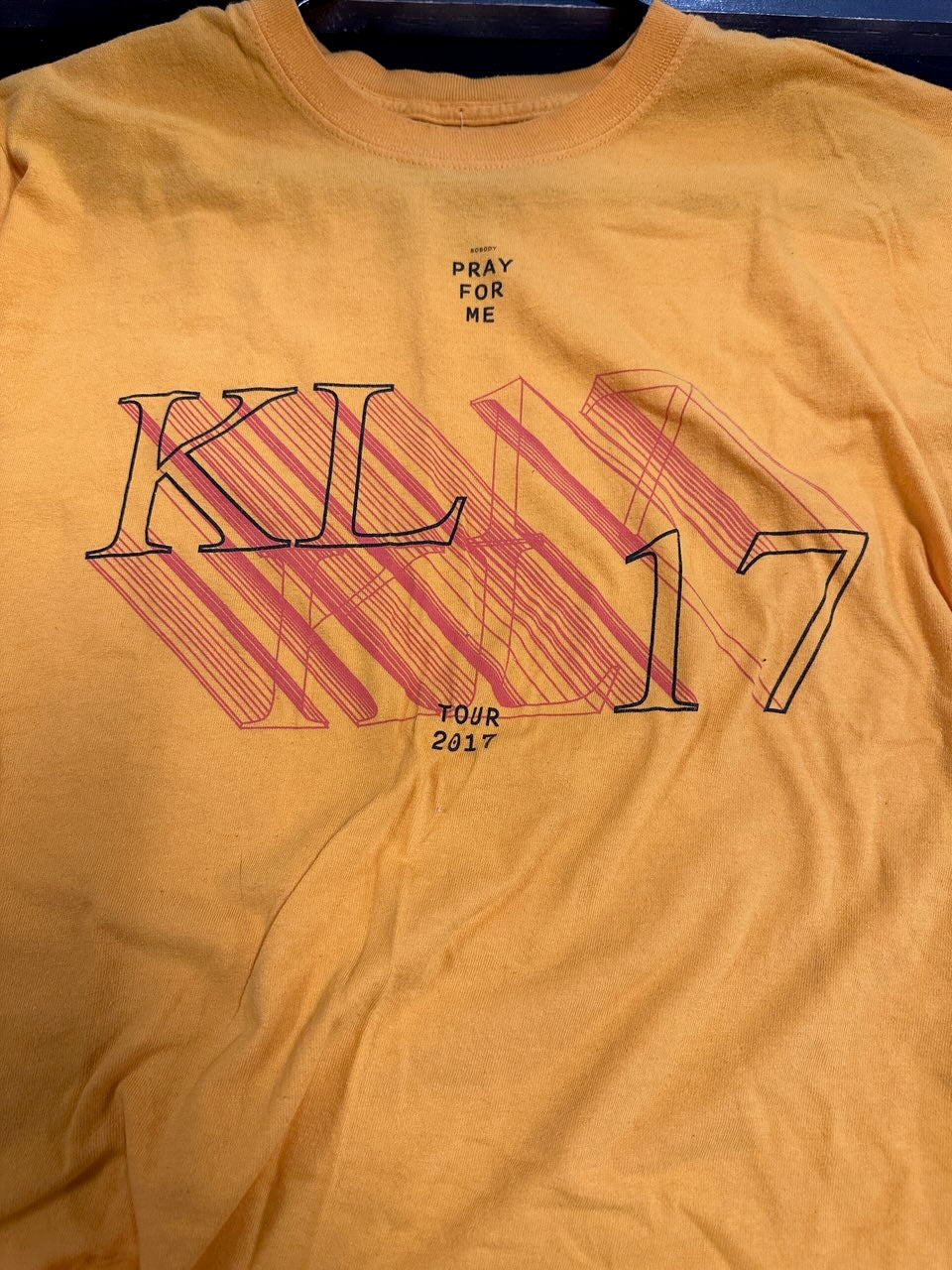 Kendrick Lamar 2017 Damn Tour T-Shirt, Yellow, L