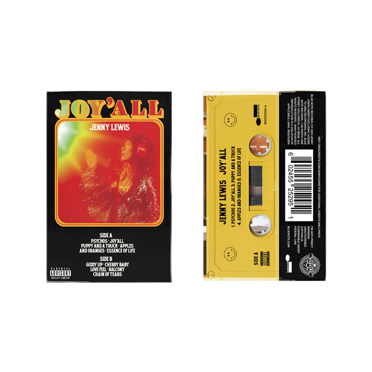 Jenny Lewis- Joy'All (Yellow Cassette) (PREORDER) - Darkside Records