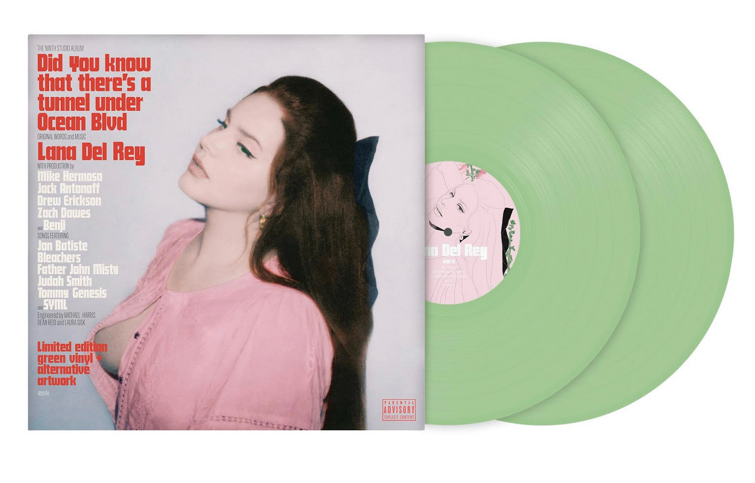 Lana Del Rey- Did You Know That There’s A Tunnel Under Ocean Blvd [Light Green 2LP/Alt. Cover] (Indie Exclusive) (PREORDER) - Darkside Records