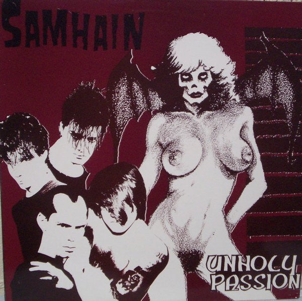 Samhain- Unholy Passion (2nd Press, Maroon Cover) - Darkside Records