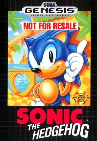 Sonic the Hedgehog (Not For Resale Edition)(In Box w/Manual)