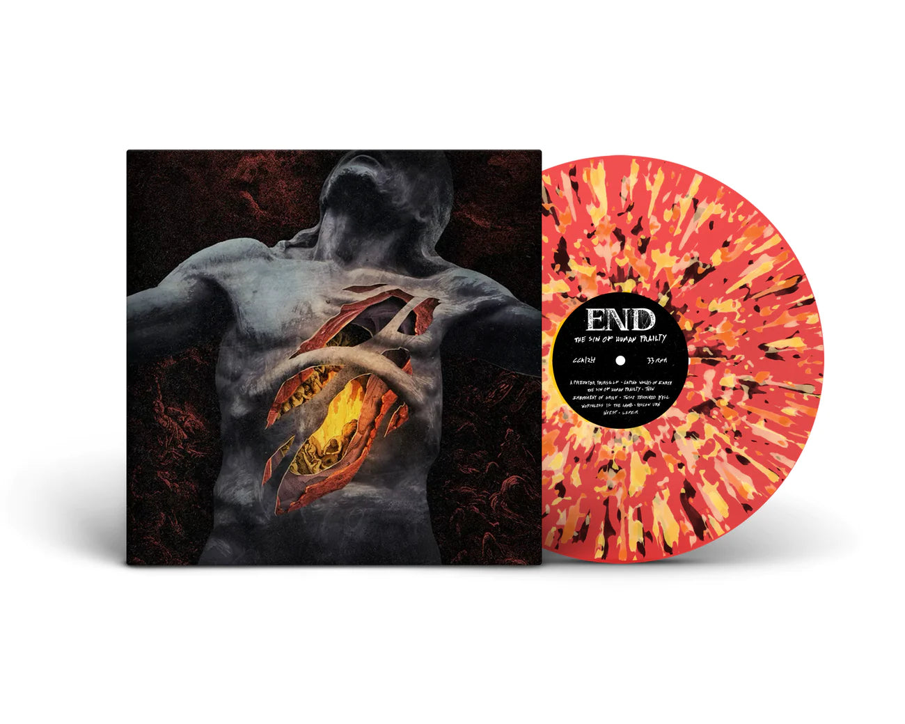 End- The Sin Of Human Frailty (Red w/Splatter)