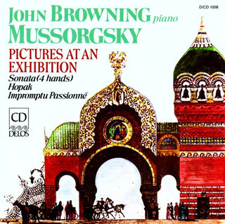 the album cover for John Browning - Pictures at An Exhibition