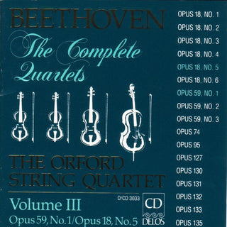 the album cover for Orford String Quartet - Complete Quartets 3
