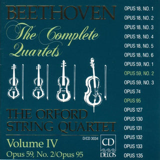 the album cover for Orford String Quartet - Complete Quartets 4