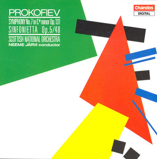 the album cover for Neeme JÃ¤rvi - Symphony 7 / Sinfonietta, Op 5