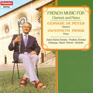the album cover for GERVASE DE PEYER - French Music for Clarinet & Piano
