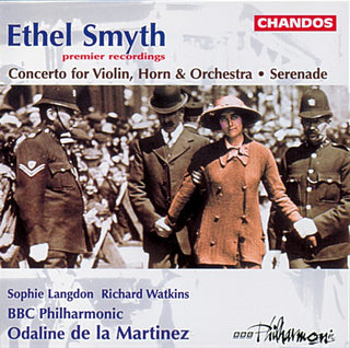 the album cover for Odaline De la Martinez - Concerto for Violin Horn & Orchestra