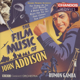 the album cover for Rumon Gamba - Film Music of John Addison