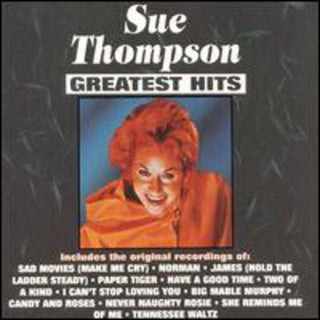 the album cover for Sue Thompson - Greatest Hits