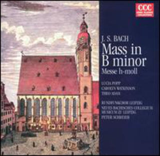 the album cover for J.S. Bach - Mass in B