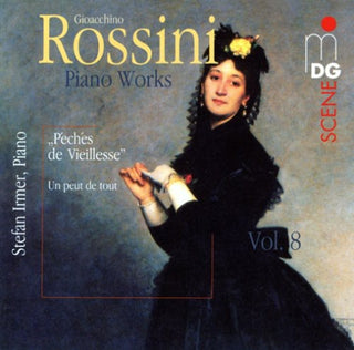 the album cover for G. ROSSINI - Peches de Viellesse 8 / Piano Works