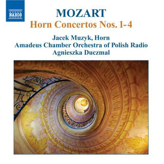 the album cover for Jacek Muzyk - Horn Concertos