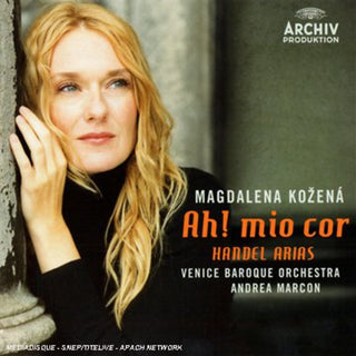 the album cover for Magdalena KozenÃ¡ - Ah Mio Cor: Handel Arias