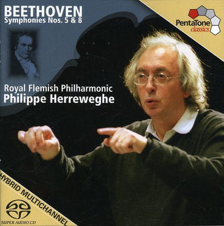 the album cover for Royal Flemish Philharmonic Orchestra - Symphonies 5 & 8