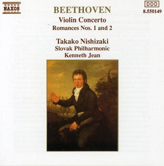 the album cover for TAKAKO NISHIZAKI - Violin Concerto / Romances 1 & 2