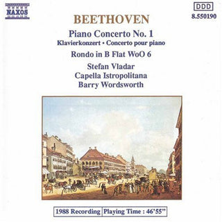 the album cover for L.V. Beethoven - Piano Concerto 1