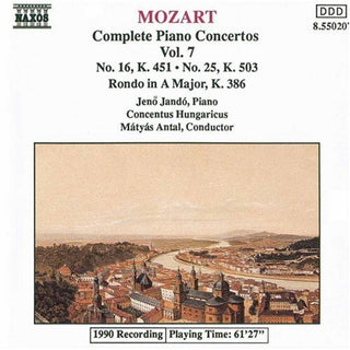 the album cover for JenÅ‘ JandÃ³ - Piano Concerti 16 & 25