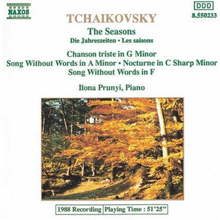 the album cover for Ilona Prunyi - Seasons / Chanson Triste / Nocturnes