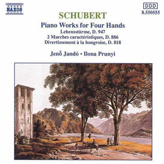 the album cover for Ilona Prunyi - Piano Works for Four Hands