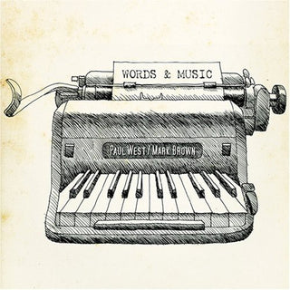 the album cover for Mark Brown - Words and Music