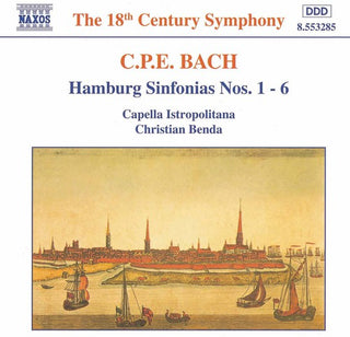 the album cover for C.P.E. Bach - Hamburg Sinfonias
