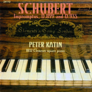 the album cover for PETER KATIN - Impromptus D. 899 & D. 935