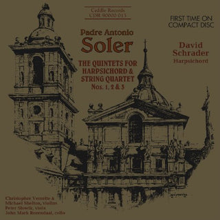 the album cover for Christopher Verrette - Quintets for Harpsichord & Strings 1 & 2