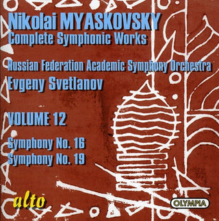the album cover for N. Myaskovsky - Symphony 16 & 19