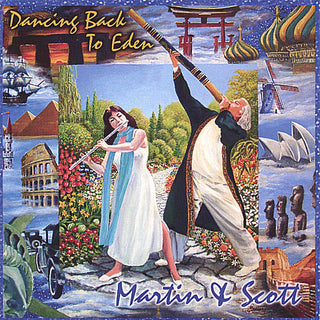 the album cover for Martin & Scott - Dancing Back to Eden